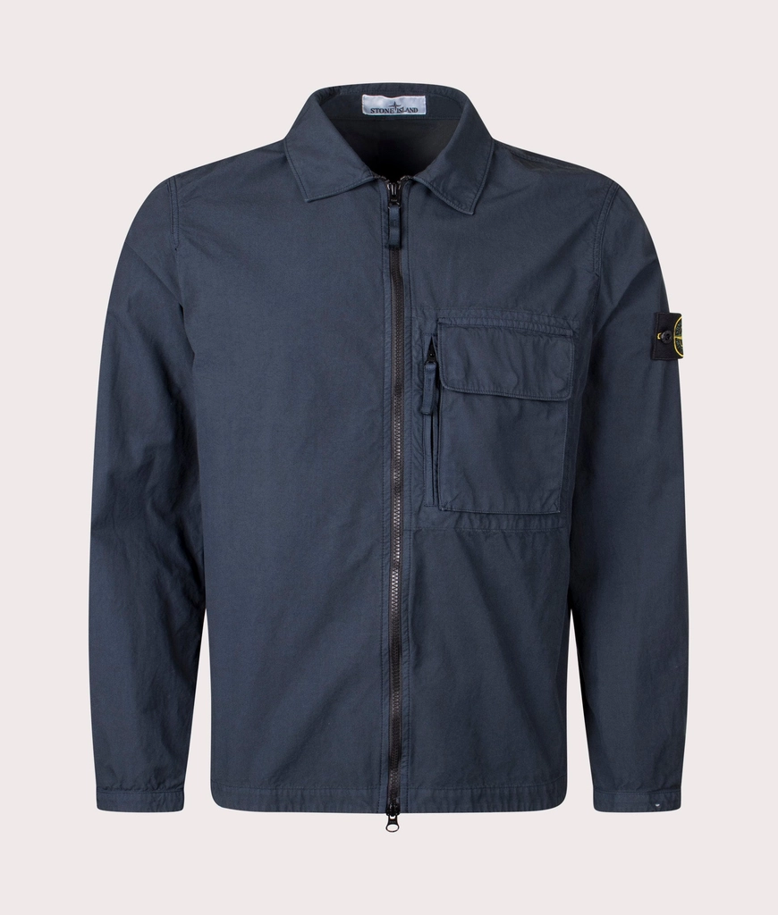 Stone Island Mens Canvas Weave Overshirt